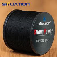 Strong Power PE Braided Fishing Line, 1 Count 4-Strand Anti-abrasion Multifilament, Smooth Long Casting Fishing Line, Outdoor...