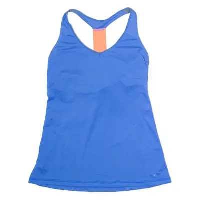 NIKE Slim Fit Womens Vest Blue Sleeveless V-Neck L