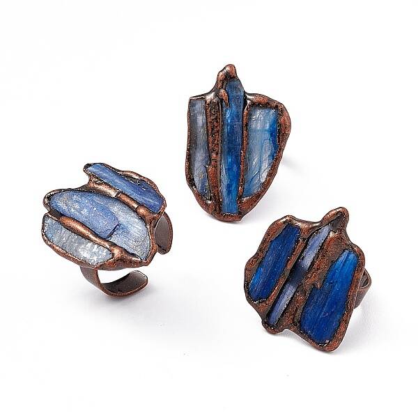 Irregular Natural Kyanite Open Ring