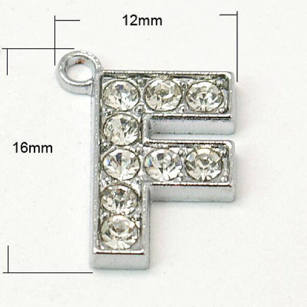 Alloy Letter Pendants