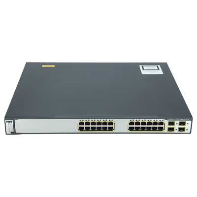 WS-C3750G-24PS-S-IM Cisco Catalyst 3750 Series 3750G-24PS 24 x RJ-45 Ports PoE 10/100/1000Base-T + 4 x SFP Ports Layer 3 Mana...