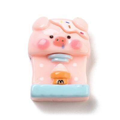 Pig Theme Opaque Resin Cabochons
