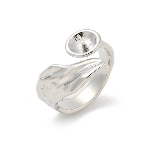 Brass Open Cuff Ring Settings
