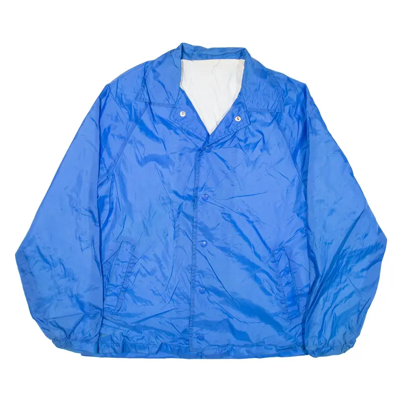 Coach Jacket Blue Nylon Mens L