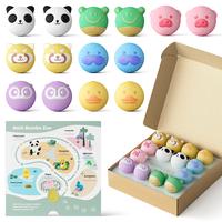 Momcozy Natural Organic Essential Oil Bath Bombs, 14 Pcs Bubble Bath Fizzy Balls with 7 Cute Animal Shapes,Bath Bombs Gift Se...