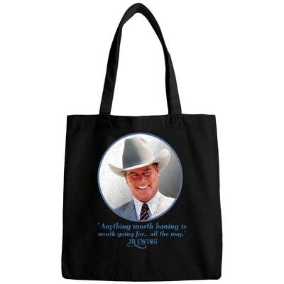 Jr Ewing Quote, Distressed - Jr Ewing - Bags
