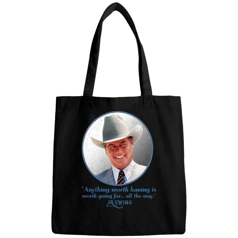 Jr Ewing Quote, Distressed - Jr Ewing - Bags