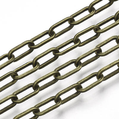 Unwelded Iron Paperclip Chains