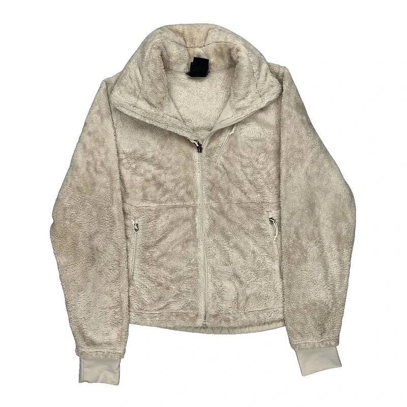 The North Face Fleece Jacket - Small Cream Polyester