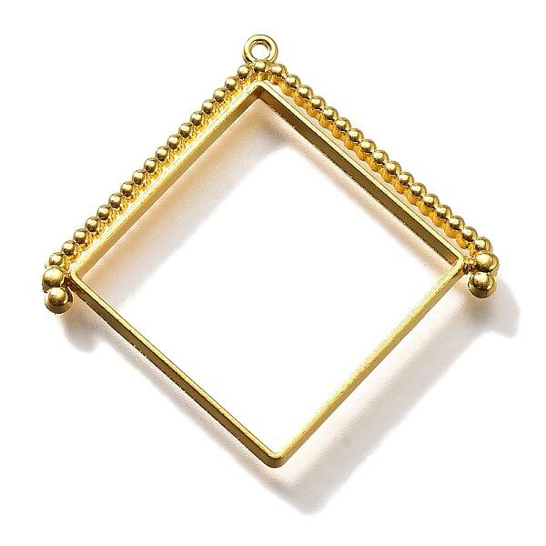 Alloy Open Back Bezel Pendants