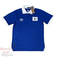 Umbro 2526 Central North America El Salvador  Home and Away Short Sleeve Blue Soccer Jerseys