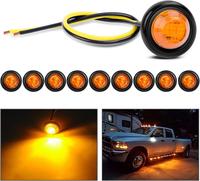 Nilight 10 PCS 3/4” Round Clearance LED Front Rear Side Indicator Bullet Marker  for Truck RV Car Bus Trailer Van Caravan B...