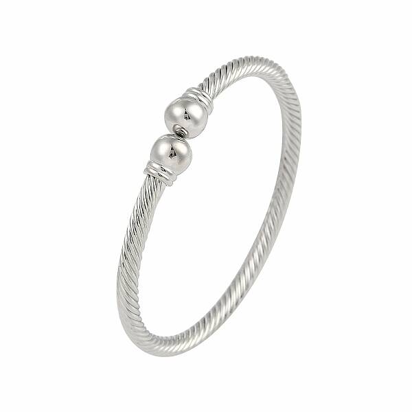 Round Brass Open Cuff Bangles