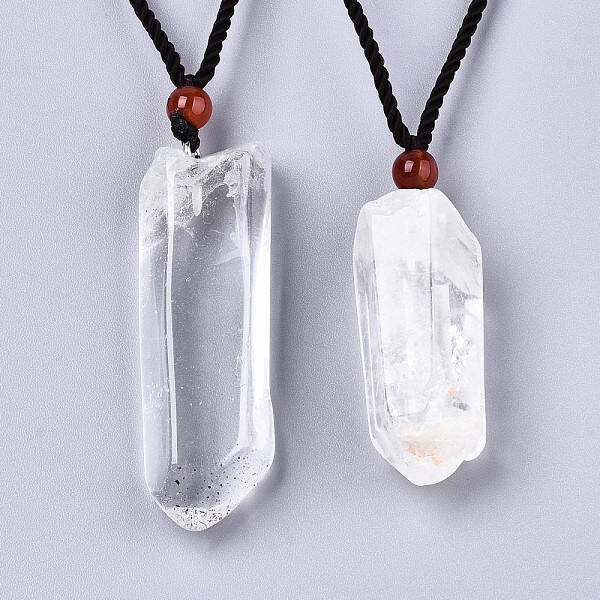 Natural Quartz Crystal Pendant Necklaces