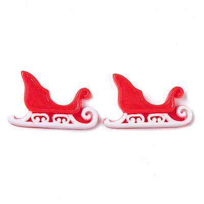 Christmas Decorations Theme Opaque Resin Decoden Cabochons