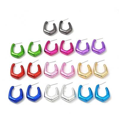 Polygon Acrylic Stud Earrings