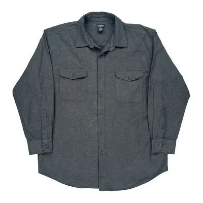 Outline Shirt - Large Grey Cotton Blend