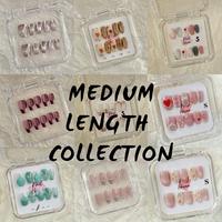 NailHaven|medium length collection |  press on nails  |soft acrylic based nails| medium length collection| cute nails| fake n...