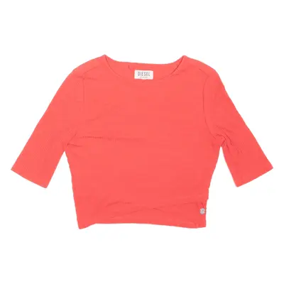 DIESEL T-Shirt Pink 3/4 Sleeve Girls S