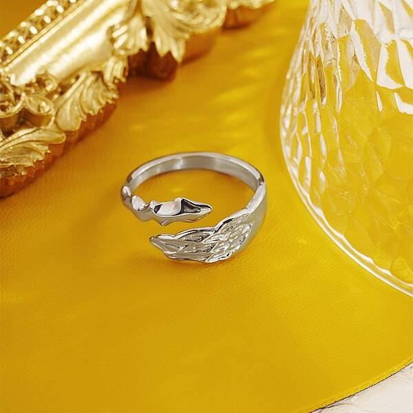 Non-Tarnish Stainless Steel Open Cuff Ring