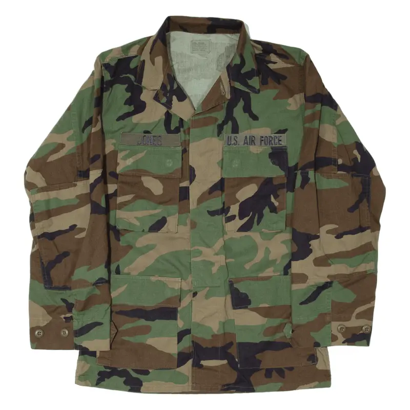 DJ MANUFACTURING CO US Air Force Regular Combat Jacket Green Camouflage Mens S