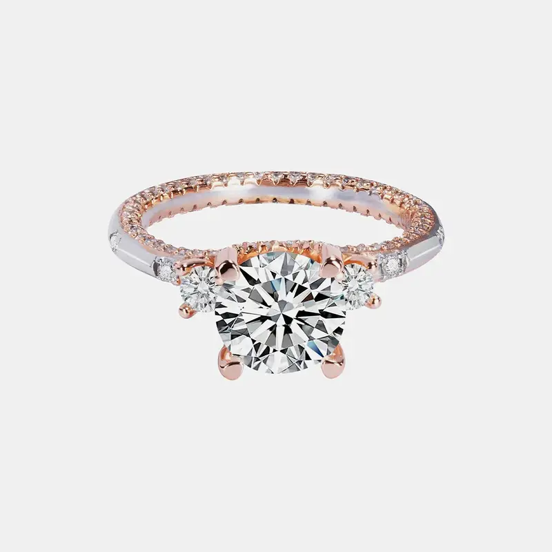 【18】Verona Clear Synthetic Moissanite Ring