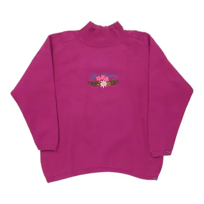 Best Company Embroidered Sweatshirt - XS Pink Cotton | Size: x-small