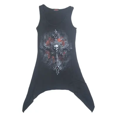 SPIRALS Womens Printed Top Black Sleeveless M