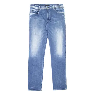 REPLAY Kelli Gray Womens Jeans Blue Slim Straight Stone Wash W30 L32