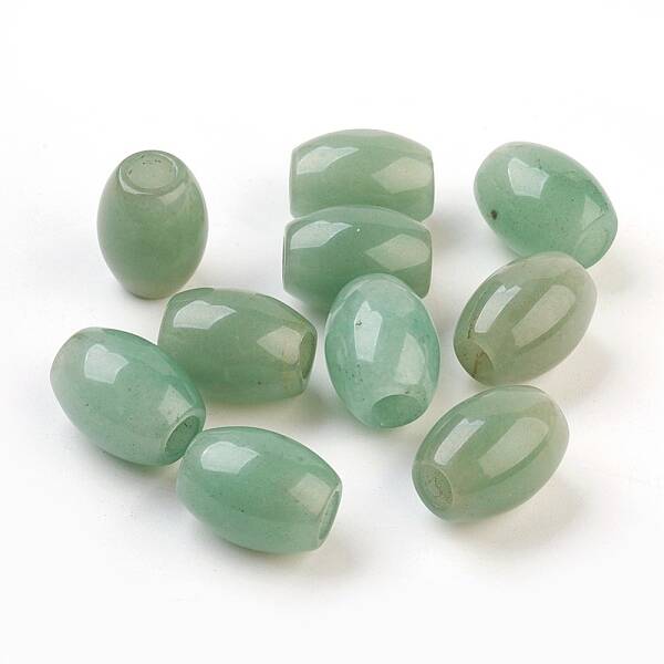 Natural Green Aventurine European Beads