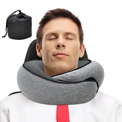 Travel Neck Pillow, Durable U-shaped Slow Rebound Pillow, Soft Memory Foam Travel Pillow