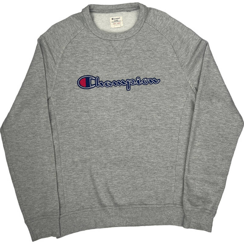 Champion Athletic Apparel Sweatshirt - Large - Grey Cotton Blend