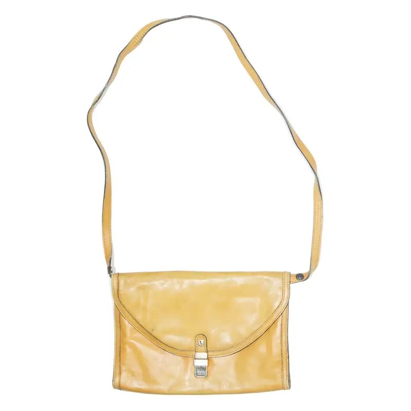 Womens Shoulder Bag Yellow Leather