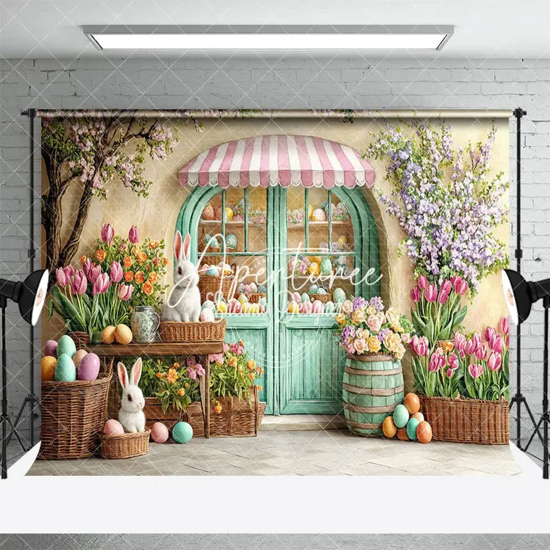 Aperturee Spring Colorful Floral Rustic Wall Easter Backdrop, 3X2FT(1MX0.6M), 14 USD, easter backdrops, ENHD3J17-M