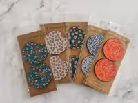 Cute Car Coasters, Set of 2, Cute Aesthetic Car Coasters, New Car Gift, Gifts for Her, Flowers Car Accessories Tableware Thic...