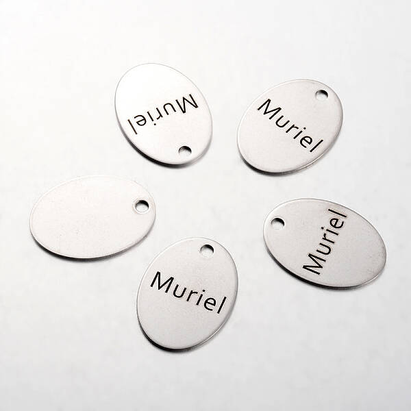 Non-Tarnish Spray Painted Stainless Steel Pendants