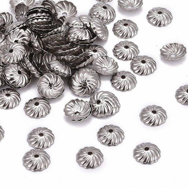Tarnish Resistant Flower 304 Stainless Steel Bead Caps