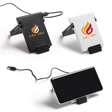 50 Customized Promo Wireless Charger with Phone Stand - 5W & FCC ...