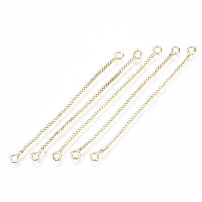 Brass Box Chain Tassel Links Connectors
