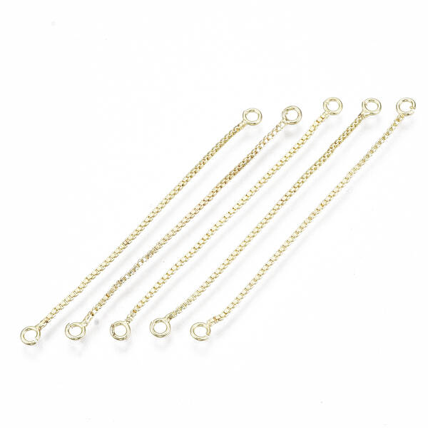 Brass Box Chain Tassel Links Connectors