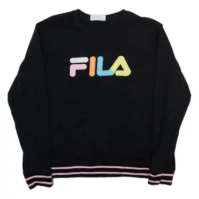 FILA Womens Sweatshirt Black 2XL