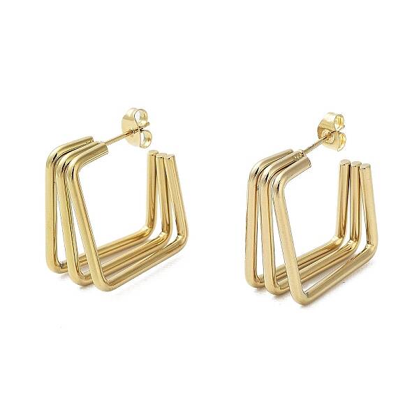 PVD Vacuum Plating 202 Stainless Steel Stud Earrings
