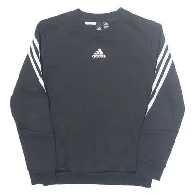 ADIDAS Boys Sweatshirt Black 9-10Y