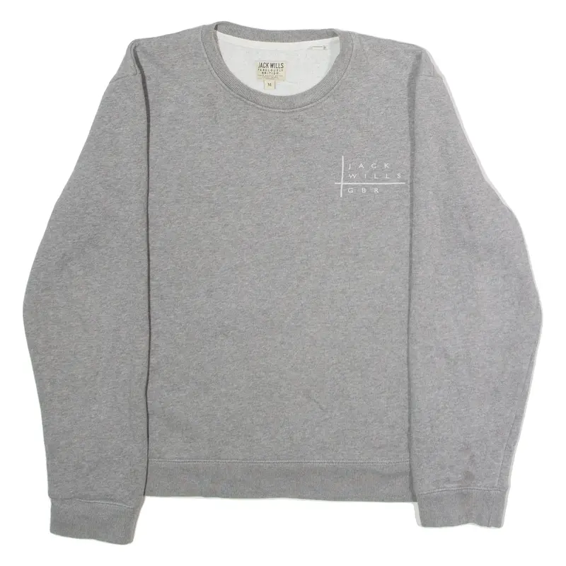 JACK WILLS Mens Sweatshirt Grey Crew Neck M