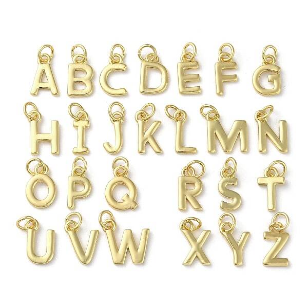 26Pcs Rack Plating Brass Charms