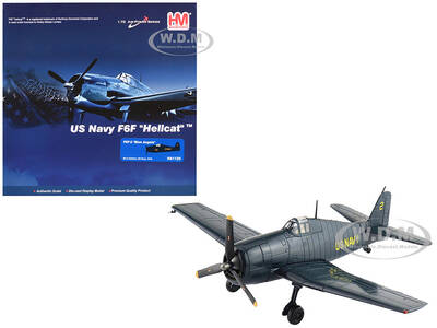Grumman F6F-5 Hellcat Fighter Aircraft Blue Angels #2 (1946) United States Navy Air Power Series 1/72 Diecast Model by Ho...