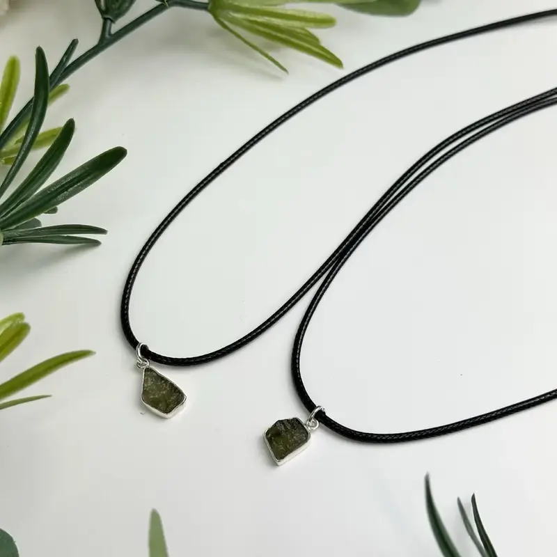 Intuitively Chosen Moldavite Pendants