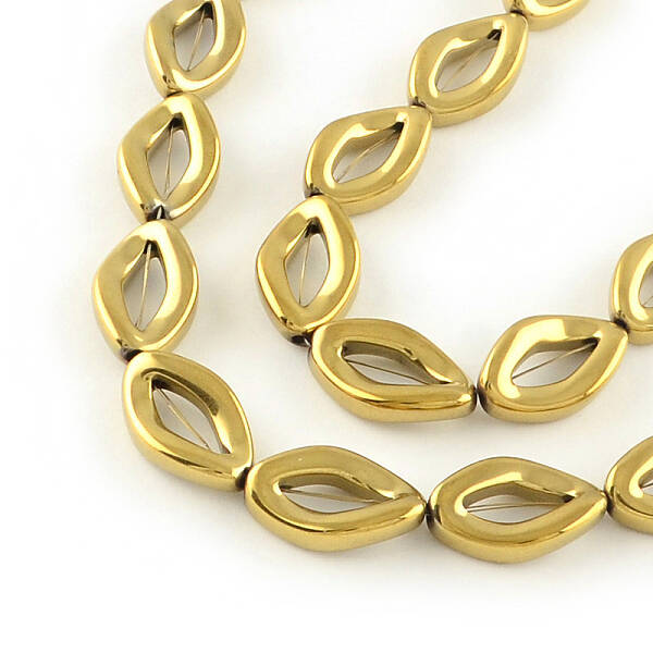 Electroplated Non-magnetic Synthetic Hematite Beads Strands