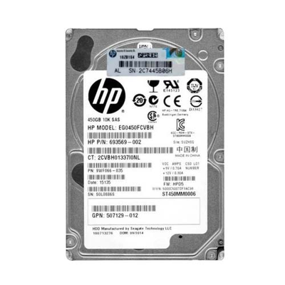 EG0450FCVBH HP 450GB 6Gb/s SAS 10000 2.5-inch Hard Drive