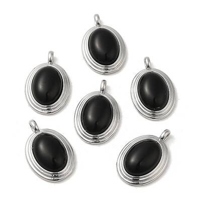 Natural Black Onyx(Dyed & Heated) Pendants